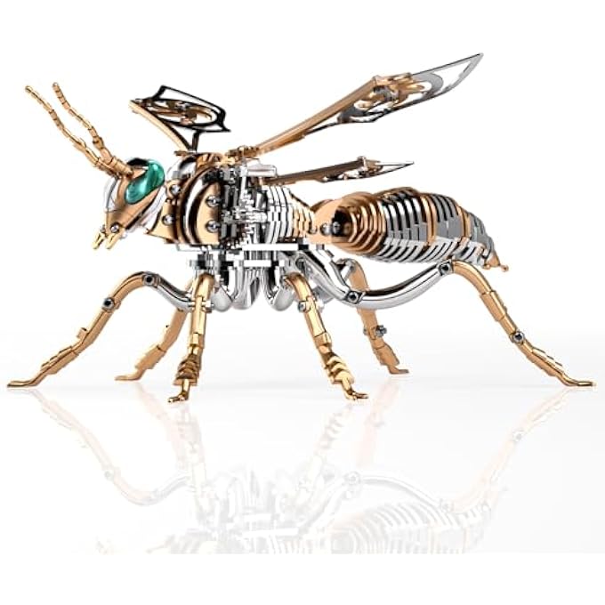 BUMBLEBEE 3D METAL PUZZLE - CREATIVE DIY TOY, PERFECT FOR ADULTS AND KIDS' INTELLECTUAL DEVELOPMENT (ROSE GOLD) - Image 1